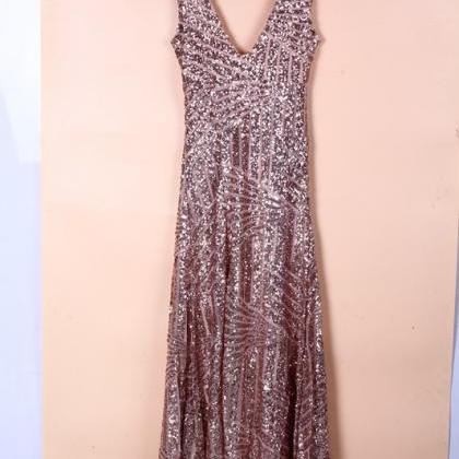 Gold Sequined Off Shoulder High Low Hem Dress