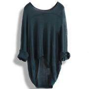 Long-sleeved knit shirt blouse hollow A 083102 z