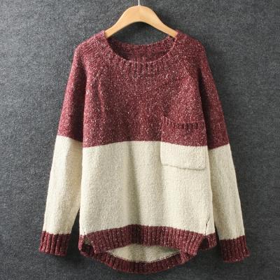 Irregular loose pullover sweater NM1124BH