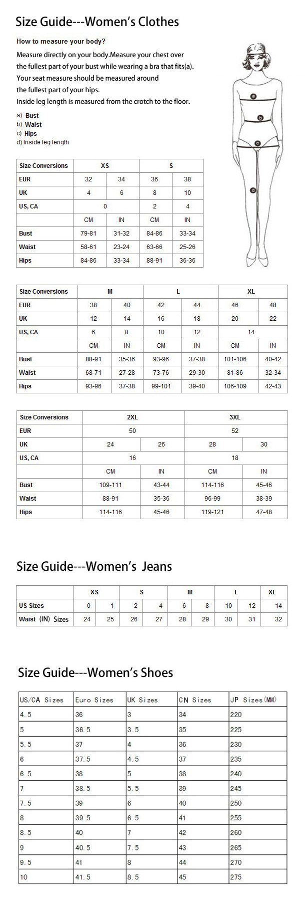 Pelle Pelle Size Chart