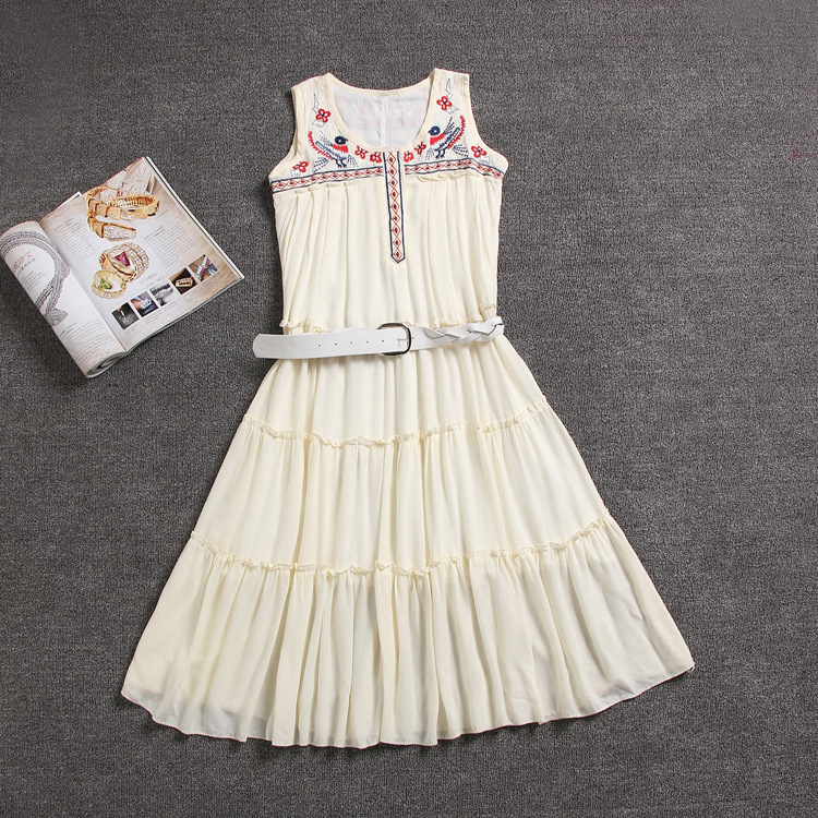 Ethnic Embroidered Vest Dress Mwg on Luulla