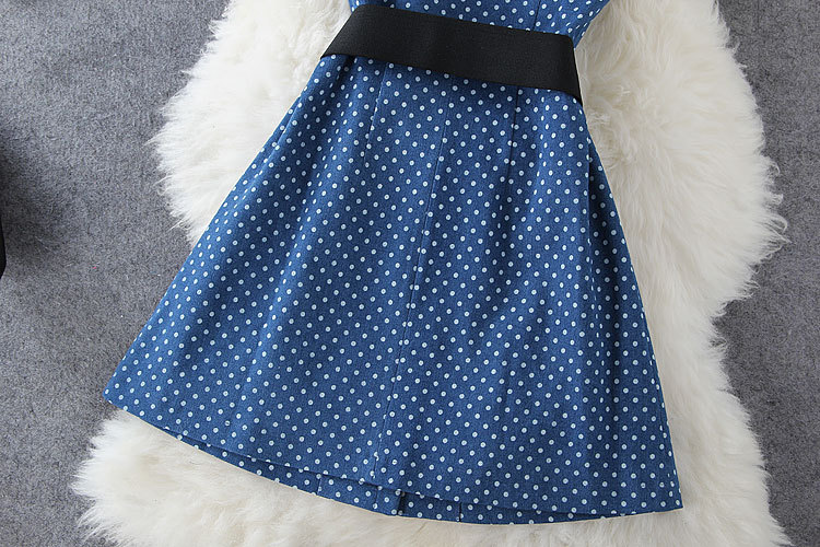 Polka Dot Denim Set