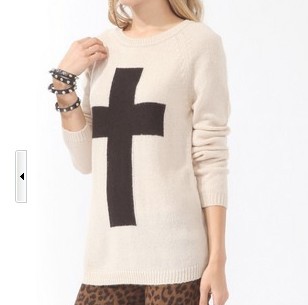 Cross Sweater, Loose Sweater A 071005 on Luulla