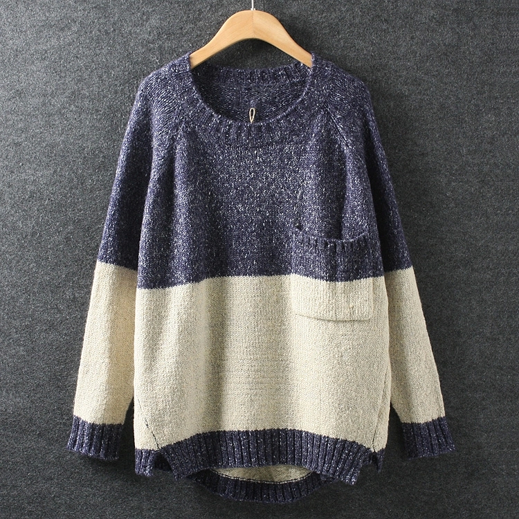 Irregular Loose Pullover Sweater NM1124BH on Luulla